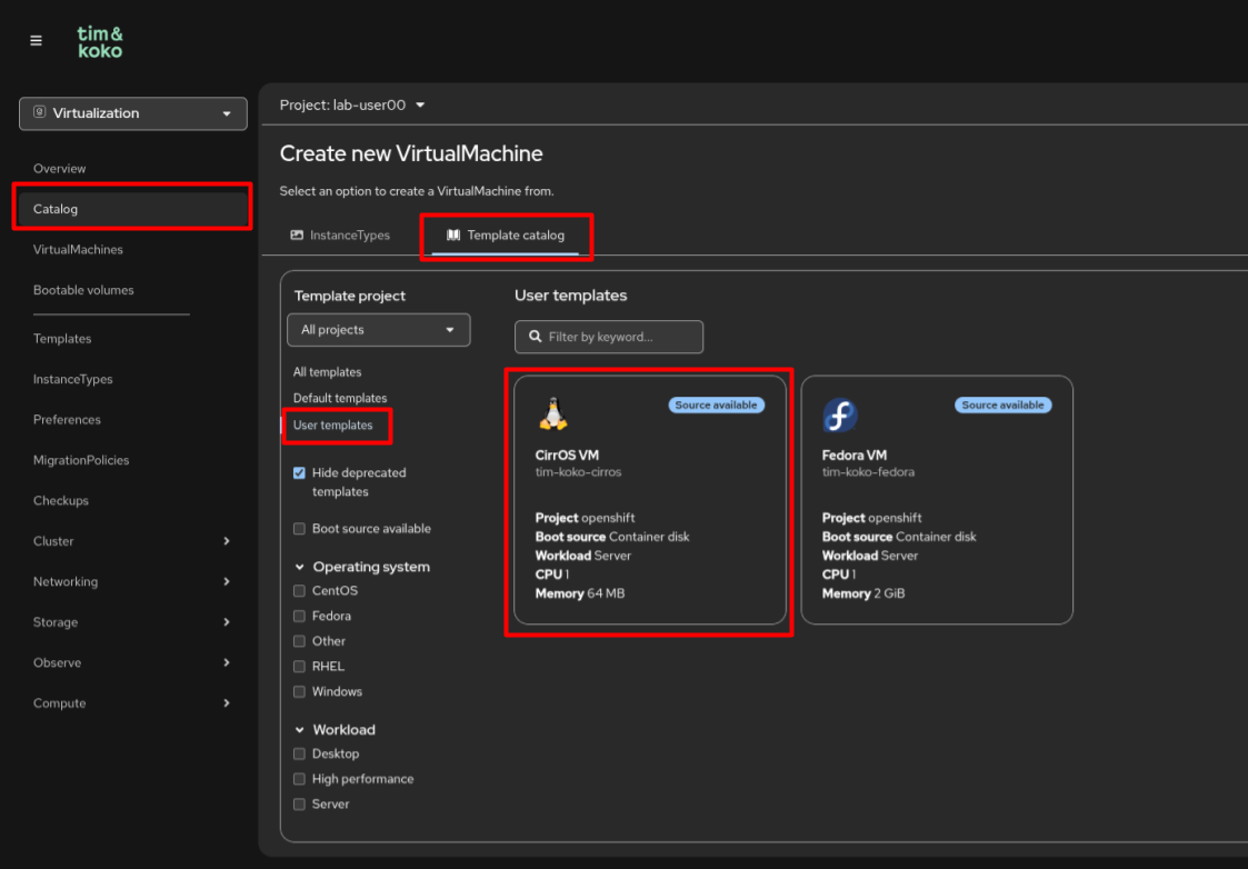 VirtualMachine creation