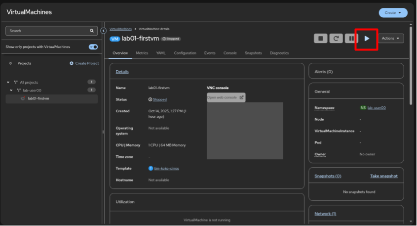 VM actions